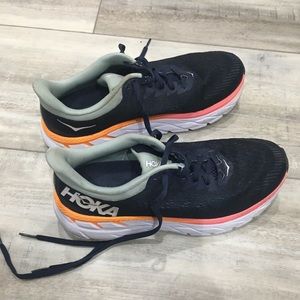 Womens Hoka Clifton running shoes. Like new. Only ran with twice.